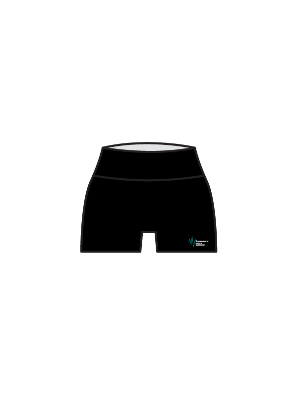 ADRENALINE DANCE COMPANY - YOGA SHORTS BLACK (IN-STOCK)