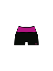 AMBITIONS DANCE SCHOOL - YOGA SHORTS BLACK/PINK (IN-STOCK)