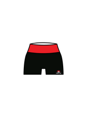 ACADEMY OF EXPRESSIVE ARTS - YOGA SHORTS BLACK/RED (IN-STOCK)