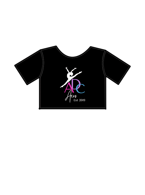 ADC ACRO - CROPPED T-SHIRT BLACK (B) (IN-STOCK)