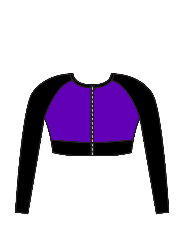 AFFINITY DANCE SCHOOL - ELENA LONG SLEEVE CROP (BESPOKE)