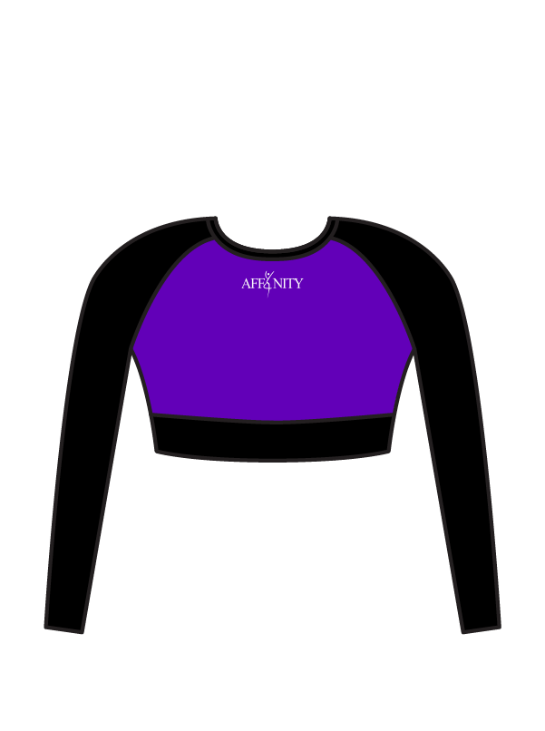 AFFINITY DANCE SCHOOL - ELENA LONG SLEEVE CROP (BESPOKE)